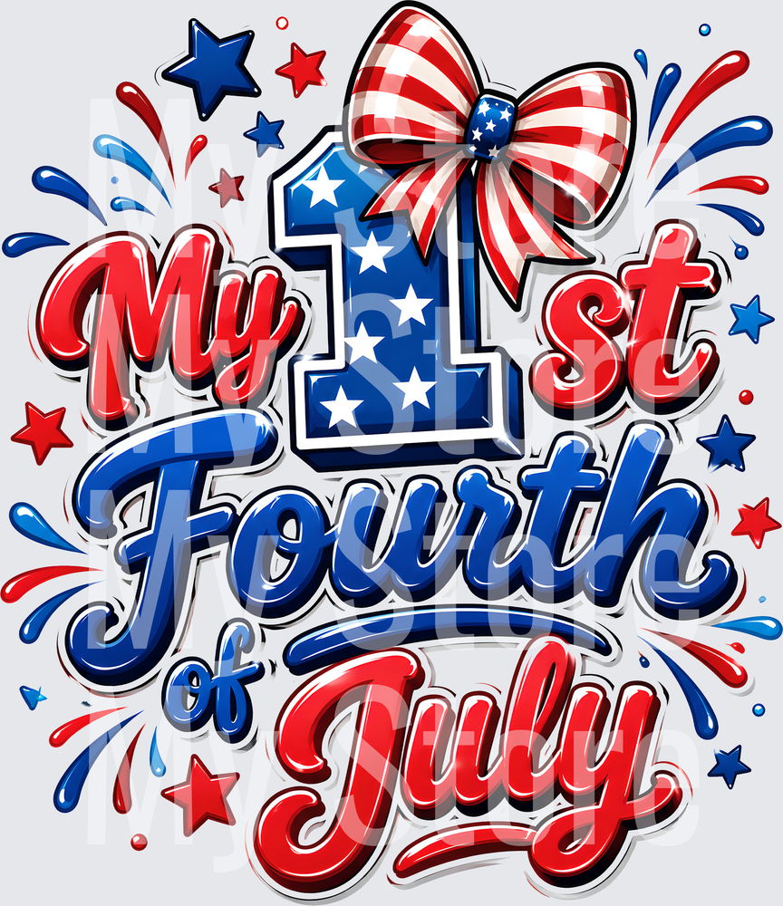 My 1st Fourth of July PNG