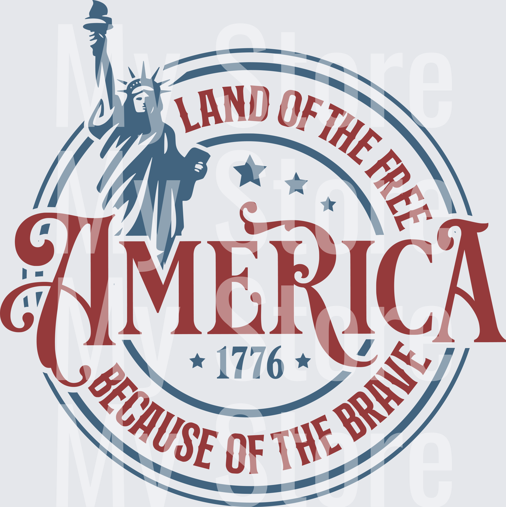 America Land Of The Free Because Of The Brave-01